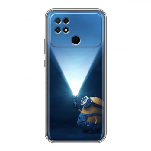 Дизайнерский силиконовый с усиленными углами чехол для Xiaomi Poco C40 Миньоны