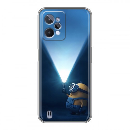 Дизайнерский силиконовый с усиленными углами чехол для Realme C31 Миньоны