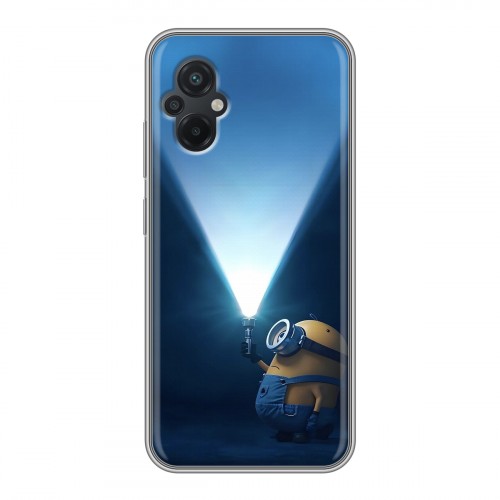 Дизайнерский силиконовый с усиленными углами чехол для Xiaomi Poco M5 Миньоны