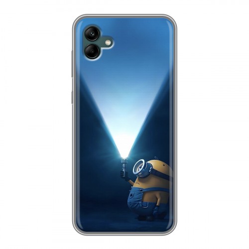 Дизайнерский силиконовый чехол для Samsung Galaxy A04 Миньоны