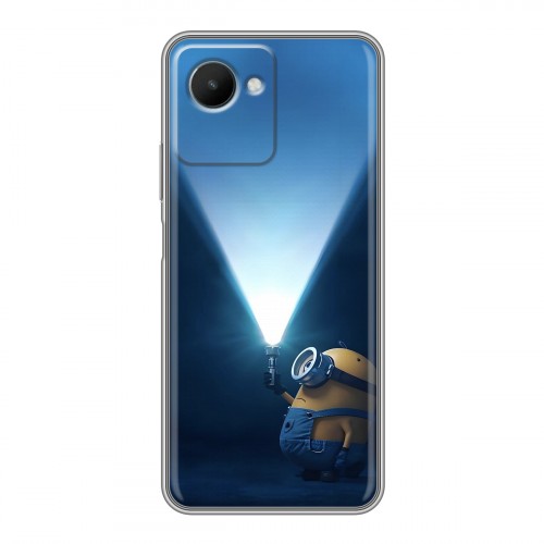 Дизайнерский силиконовый чехол для Realme C30s Миньоны