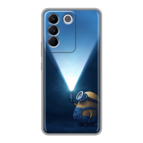 Дизайнерский силиконовый с усиленными углами чехол для Vivo V27e Миньоны