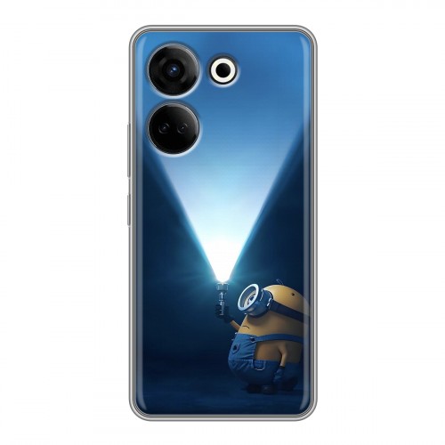 Дизайнерский силиконовый чехол для Tecno Camon 20 Миньоны