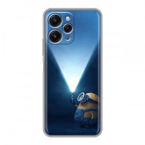 Дизайнерский пластиковый чехол для Xiaomi RedMi 12 Миньоны