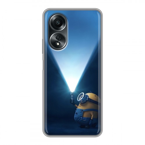 Дизайнерский силиконовый чехол для OPPO A58 4G Миньоны