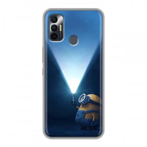 Дизайнерский силиконовый чехол для Tecno Spark 7 Миньоны
