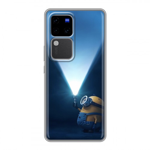 Дизайнерский силиконовый чехол для Vivo V30 Pro Миньоны