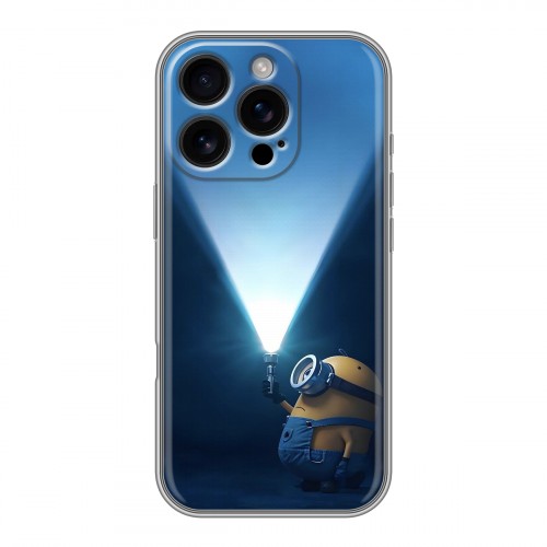 Дизайнерский пластиковый чехол для Iphone 16 Pro Миньоны