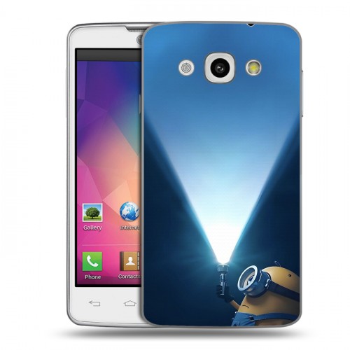 Дизайнерский пластиковый чехол для LG L60 Миньоны