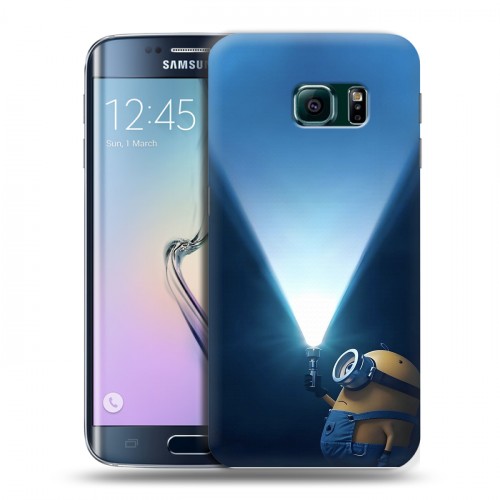 Дизайнерский силиконовый чехол для Samsung Galaxy S6 Edge Миньоны
