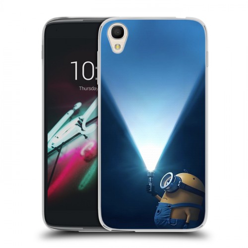 Дизайнерский пластиковый чехол для Alcatel One Touch Idol 3 (4.7) Миньоны