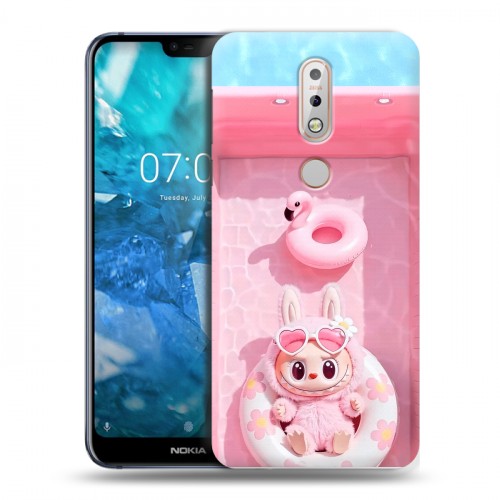 Дизайнерский пластиковый чехол для Nokia 7.1 Labubu Лабубу