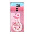 Дизайнерский силиконовый чехол для Xiaomi RedMi 9 Labubu Лабубу