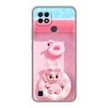 Дизайнерский силиконовый чехол для Realme C21 Labubu Лабубу