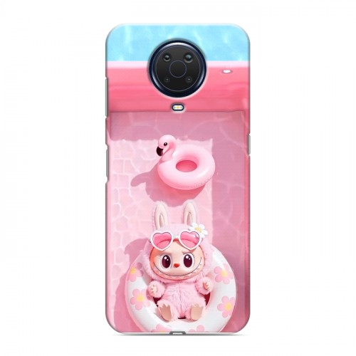 Дизайнерский силиконовый с усиленными углами чехол для Nokia G20 Labubu Лабубу