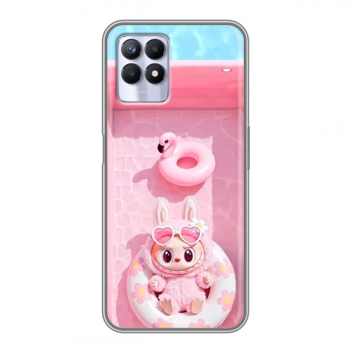 Дизайнерский силиконовый чехол для Realme 8i Labubu Лабубу