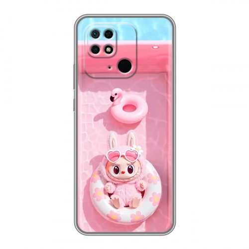 Дизайнерский силиконовый чехол для Xiaomi Redmi 10C Labubu Лабубу