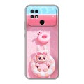 Дизайнерский силиконовый с усиленными углами чехол для Xiaomi Poco C40 Labubu Лабубу