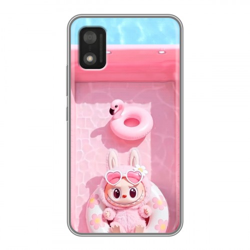 Дизайнерский силиконовый чехол для Itel A17 Labubu Лабубу
