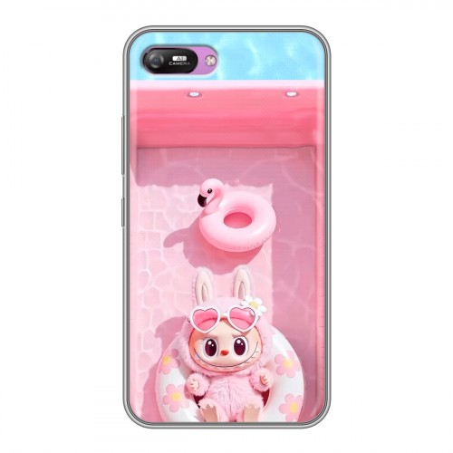 Дизайнерский силиконовый с усиленными углами чехол для Itel A25 Labubu Лабубу