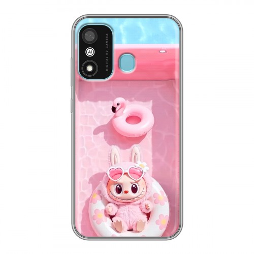 Дизайнерский силиконовый чехол для Itel A27 Labubu Лабубу