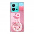 Дизайнерский силиконовый чехол для Vivo V25 Labubu Лабубу