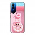 Дизайнерский силиконовый чехол для Tecno Pova 4 Labubu Лабубу