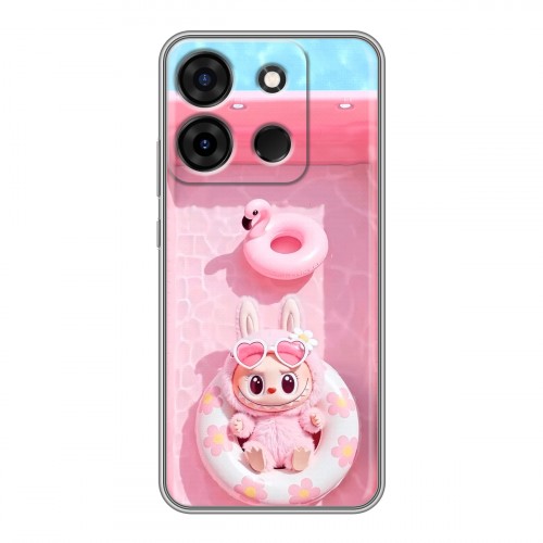 Дизайнерский силиконовый чехол для Infinix Smart 7 Labubu Лабубу