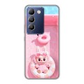 Дизайнерский пластиковый чехол для Vivo V30 Lite Labubu Лабубу