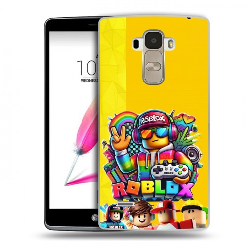Дизайнерский пластиковый чехол для LG G4 Stylus Roblox Роблокс