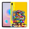 Дизайнерский силиконовый чехол для Samsung Galaxy Tab S6 Roblox Роблокс