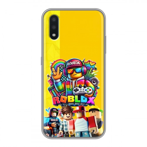 Дизайнерский силиконовый чехол для Samsung Galaxy M01 Roblox Роблокс