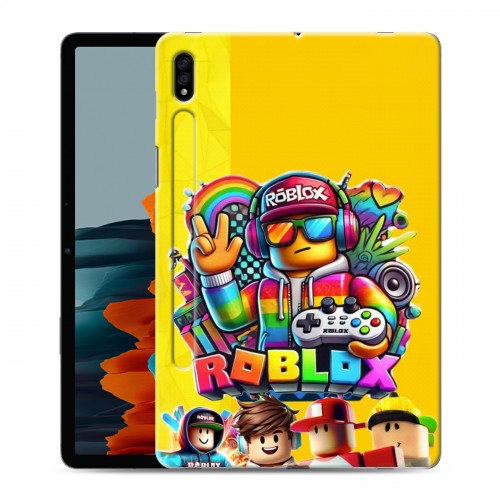 Дизайнерский силиконовый чехол для Samsung Galaxy Tab S7 Roblox Роблокс