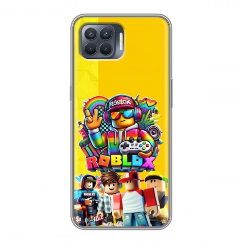 Дизайнерский силиконовый чехол для OPPO Reno4 Lite Roblox Роблокс