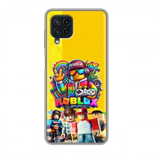 Дизайнерский силиконовый чехол для Samsung Galaxy A22 Roblox Роблокс