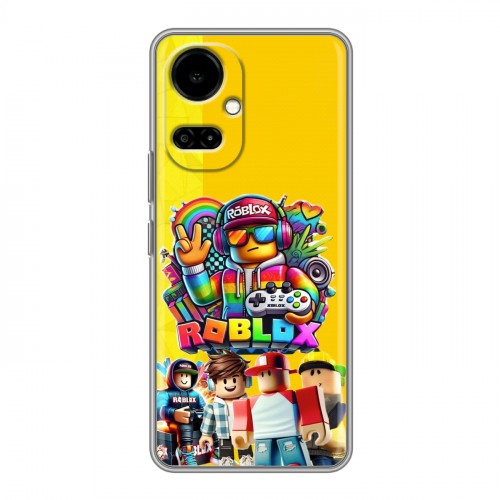 Дизайнерский силиконовый чехол для Tecno Camon 19 Roblox Роблокс