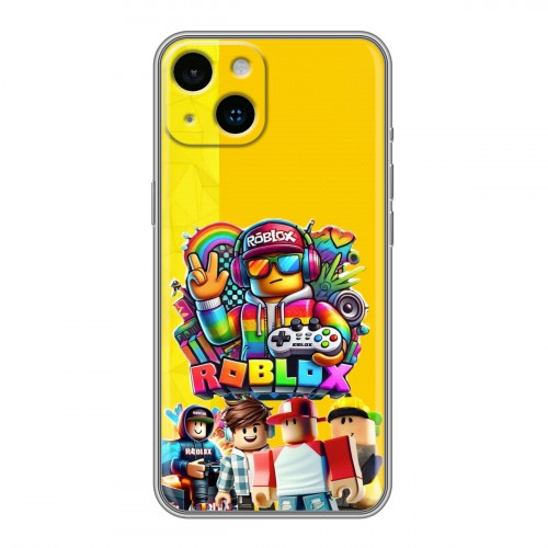 Дизайнерский силиконовый чехол для Iphone 14 Roblox Роблокс
