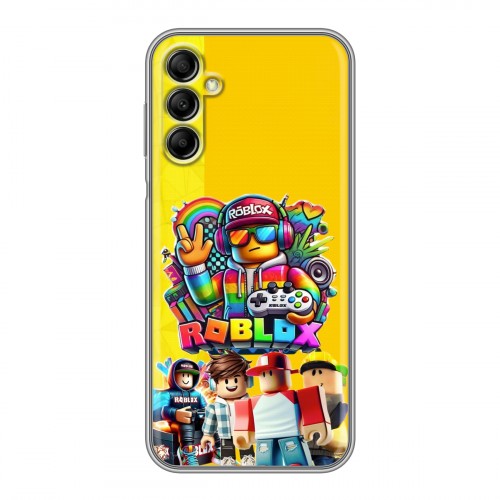 Дизайнерский пластиковый чехол для Samsung Galaxy A14 Roblox Роблокс
