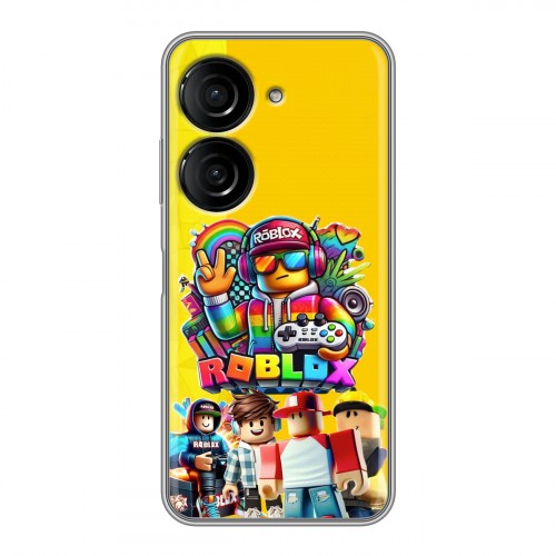Дизайнерский силиконовый чехол для ASUS ZenFone 9 Roblox Роблокс