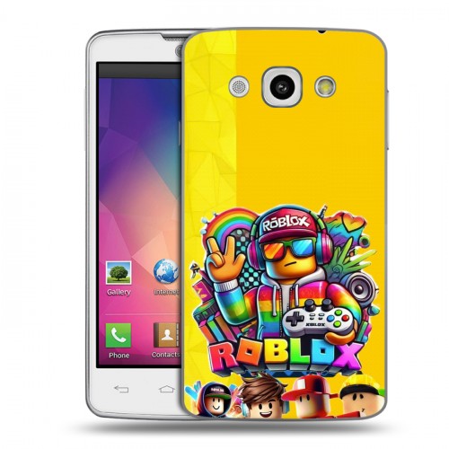 Дизайнерский пластиковый чехол для LG L60 Roblox Роблокс