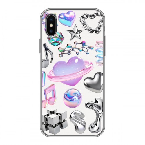 Дизайнерский силиконовый чехол для Iphone x10 Y2K