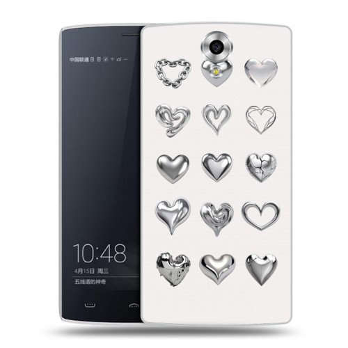 Дизайнерский силиконовый чехол для Homtom HT7 Y2K сердечки