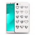 Дизайнерский пластиковый чехол для OPPO A83 Y2K сердечки