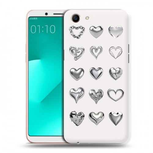 Дизайнерский пластиковый чехол для OPPO A83 Y2K сердечки