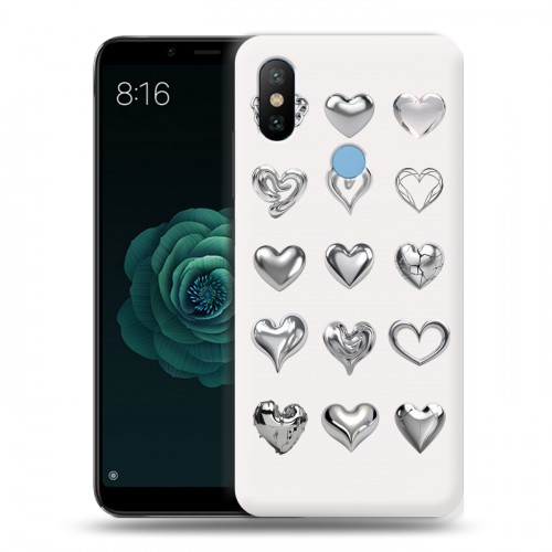Дизайнерский силиконовый чехол для Xiaomi Mi A2 Y2K сердечки