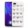 Дизайнерский силиконовый с усиленными углами чехол для OPPO A1k Y2K сердечки