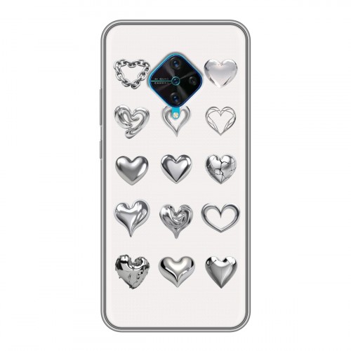 Дизайнерский силиконовый чехол для Vivo V17 Y2K сердечки