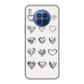 Дизайнерский силиконовый чехол для Huawei Nova 8i Y2K сердечки