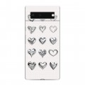 Дизайнерский силиконовый чехол для Google Pixel 6 Y2K сердечки