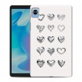 Дизайнерский силиконовый чехол для Realme Pad Mini Y2K сердечки